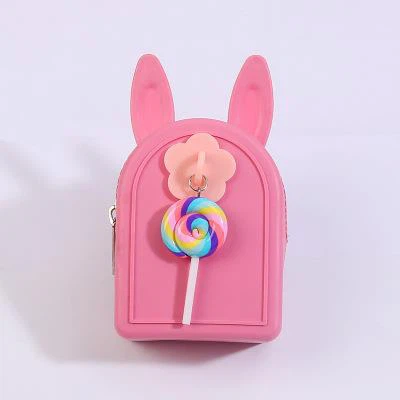 Custom Silicone Coin Purse Rubber Cute Zipper Wallet