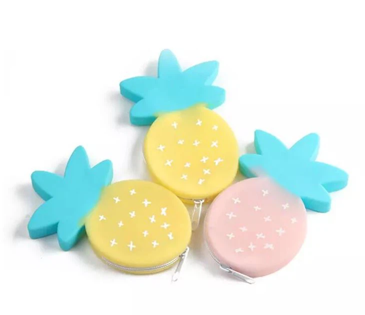 2019 Nice Quality Pineapple Shape Cute Silicone Jelly Coin Purse