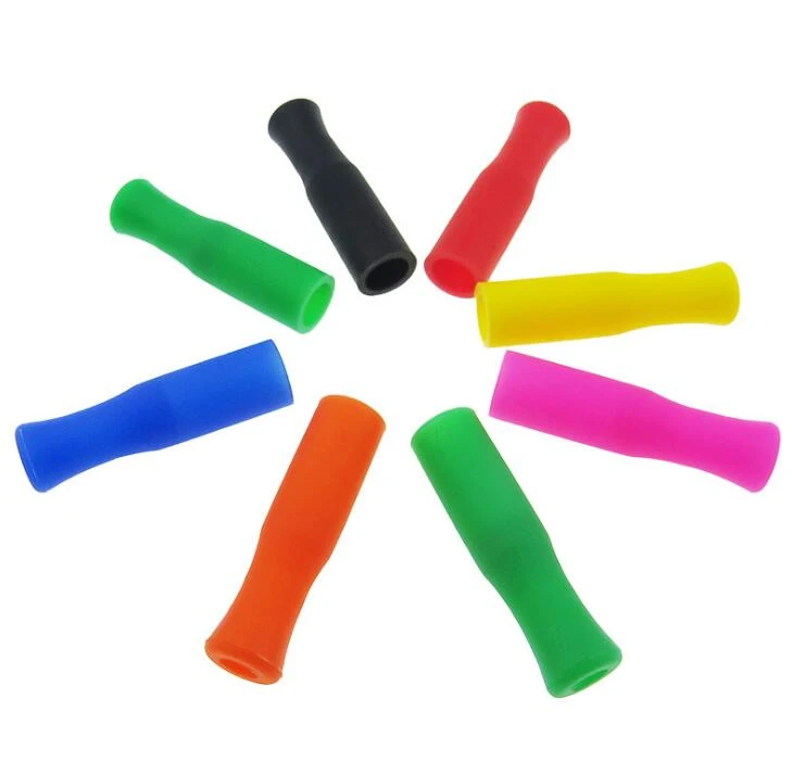 FDA Silicone Straw Tips For Stainless Steel Straws