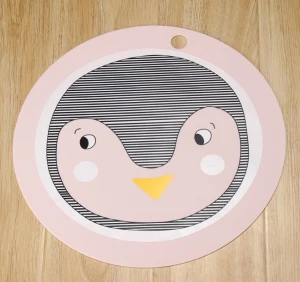 کودکان شیر حیوانات سیلیکون Placemat برای شام