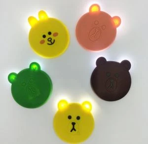 PVC سیلیکون LED آرایش آینه کارتون