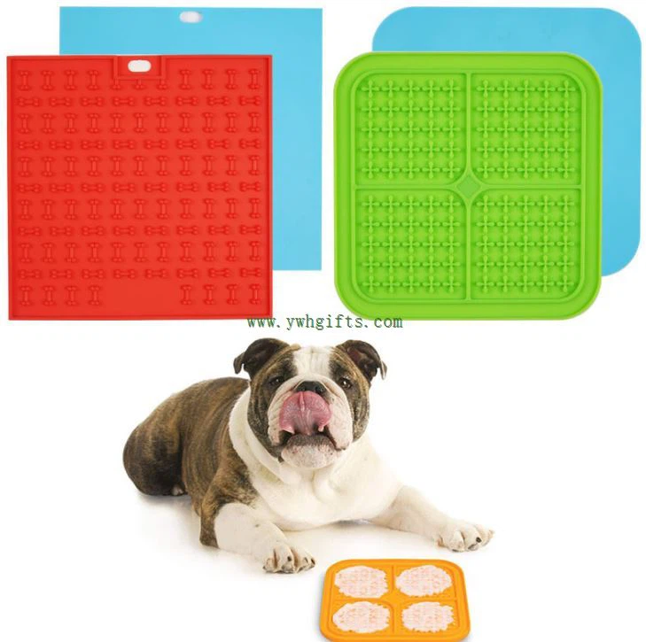New Silicone Pet Lick Pad Dogs Slow Food Feeder Mat