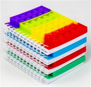 کاور سیلیکونی نوت بوک Pop Push Up Notepad فیجت اسباب بازی برای از بین بردن استرس